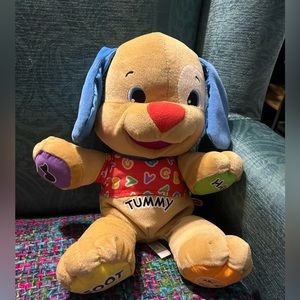 Fisher-Price Fisher Price Tummy Talking Dog Interactive Educational Learning Toy